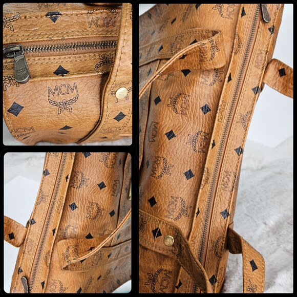 MCM Brown Visetos Shopper Bag - Picture 12 of 17